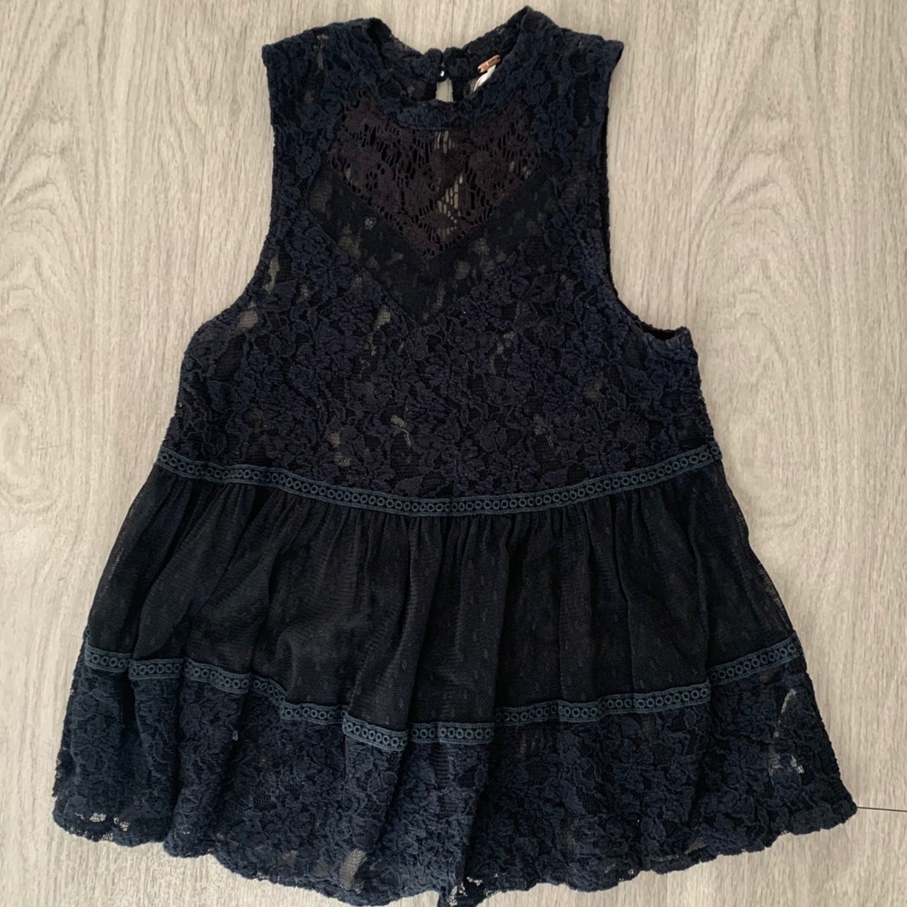 Free People black lace top